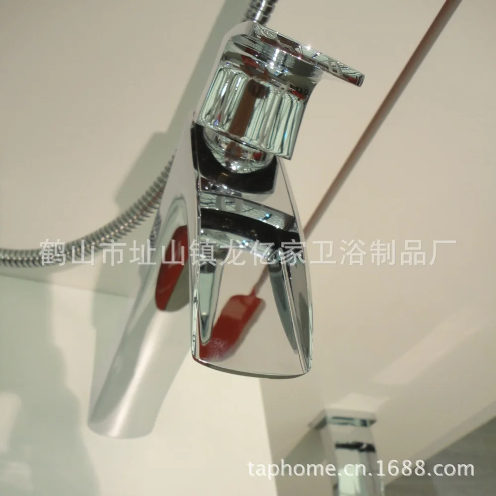 

Three-piece all-copper faucet waterfall basin water faucet supporting PVC bathroom cabinet