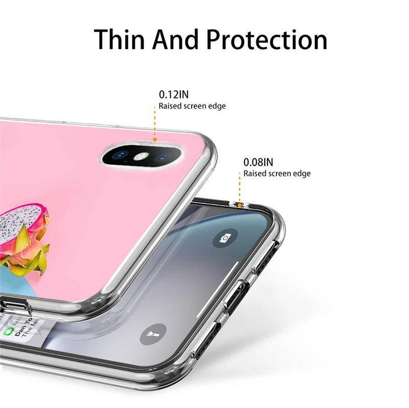 Чехол для телефона с рисунком ананаса iPhone 8 7 6s 5 5S SE Ультратонкий Мягкий ТПУ милый