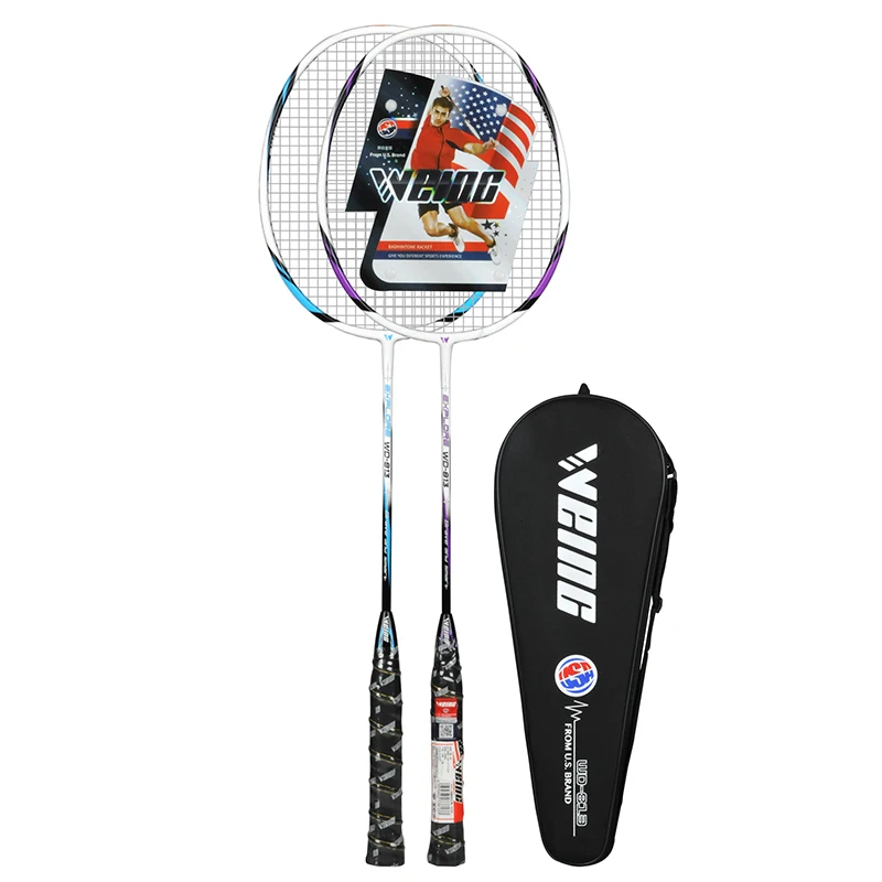 WEING 813 ракетка для бадминтона из углеродного волокна с сумкой ракетки Padel Raqueta |