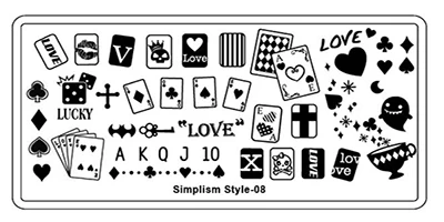 08simplism style Finger Angel 1 шт. пластины для штамповки ногтей штамп изображения пластырь перо покер милый дизайн 6*12 см шаблон для ногтей DIY Инструменты для маникюра - Цвет: 08simplism style