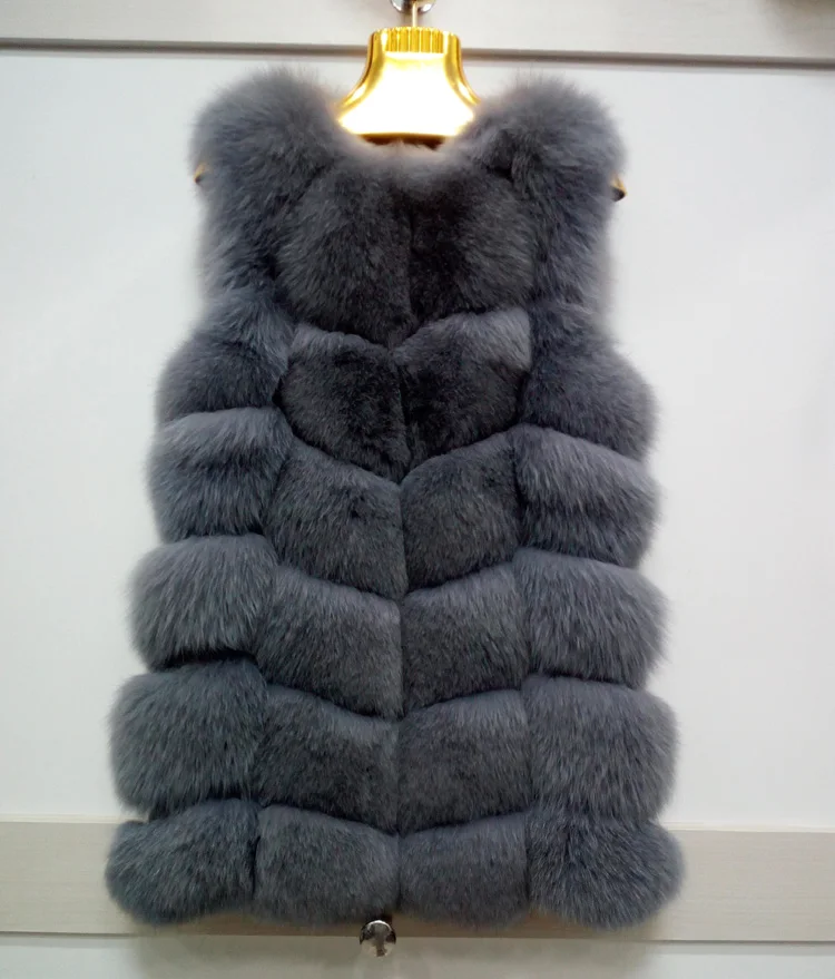 import of fox fur vest Coat for Women New winter Real fur coat women fashion coat wholesale high-end Women Coats HL520