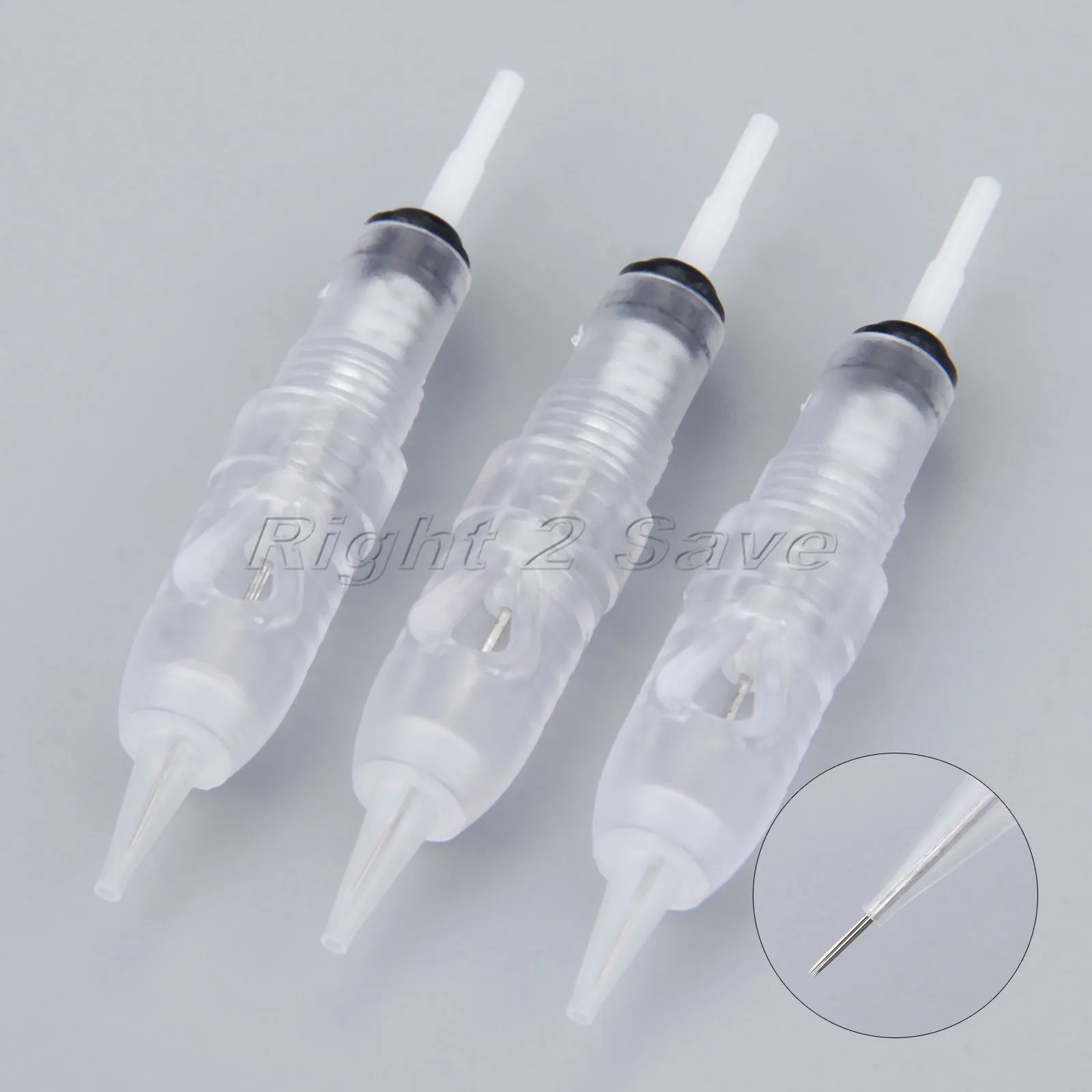 10 шт. татуировки иглы 1DR/1R/3R/5R/5F/7F спиральный рот Одноразовые стерилизованные для перманентного макияжа советы бровей губ