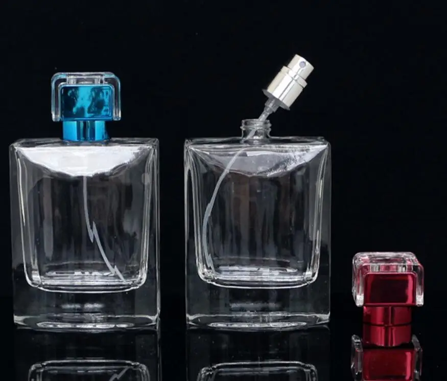 Wholesale 50pcs/lot High Quality 100ml Glass Perfume Spray Bottle Empty Clear Refillable Cosmetic Bottles | Красота и здоровье