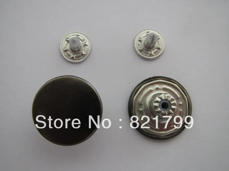 2013 модная пуговица 17 для джинсов латунные бутоны черный пистолет цвет