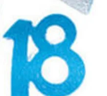 1 упаковка, горячая распродажа, 18 лет, с днем рождения, для вечеринки, декорации, цифра, цифра, 18 цветов, блестящее, посыпать конфетти - Цвет: 9