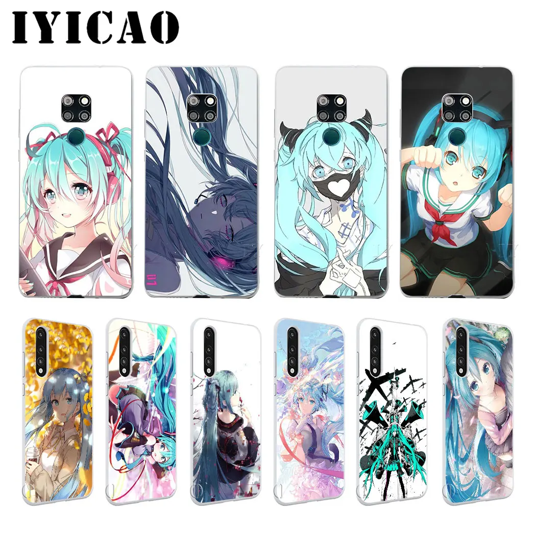 IYICAO аниме Япония Hatsune жесткий чехол для Huawei Honor 6A 6C 7A 7C 7X 8 8X 9 10 20 9X Lite Pro Play Note View