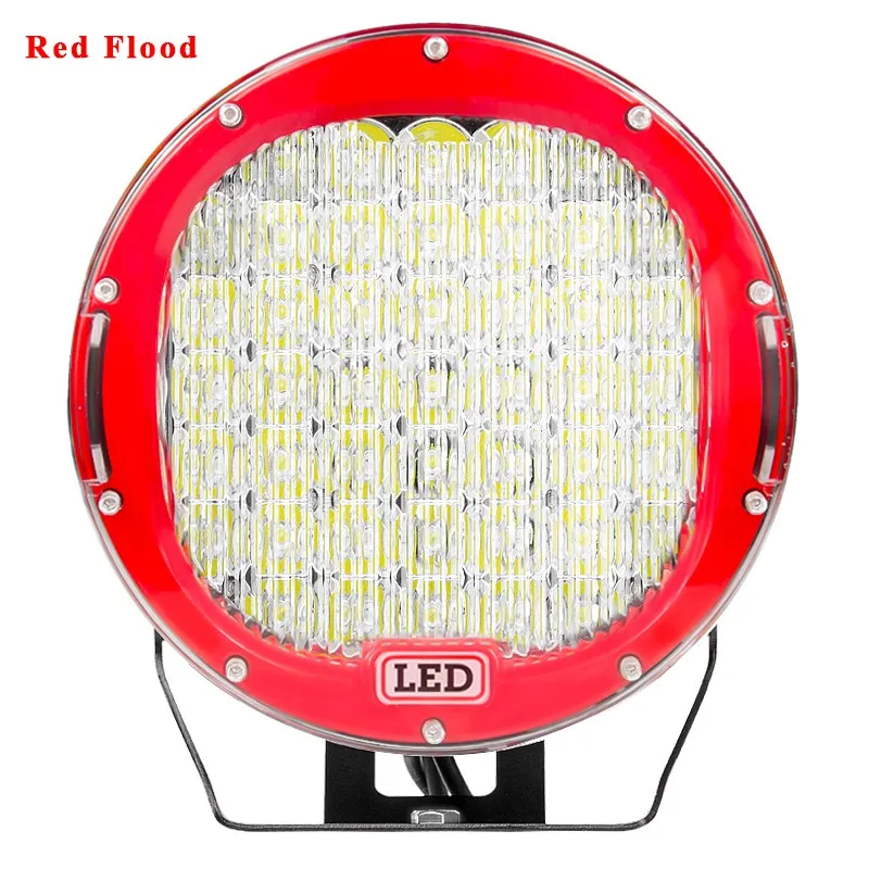 1pc Red Flood VISORAK " 185 Вт внедорожный светодиодный рабочий светильник 4WD 4x4 SUV ATV светодиодный светильник для грузовика светодиодный светильник для автомобиля ATV 4WD 4x4 SUV Offroad - Цвет: 1pc Red Flood