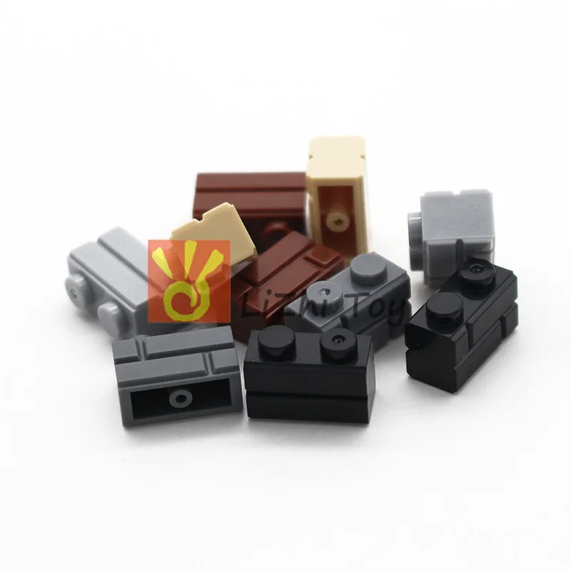 Moc кирпич модифицированный 1x2 с профилем кирпичной кладки (профиль кирпича) стена
