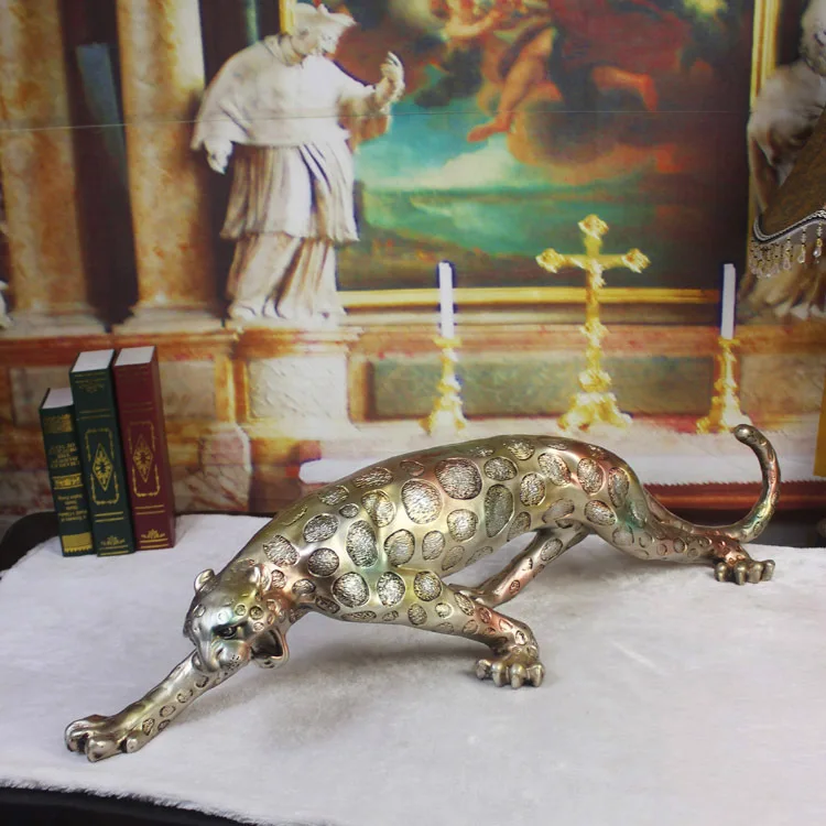 97cm Villa Club KTV Soft gold plating leopard son ornament ornaments No. |