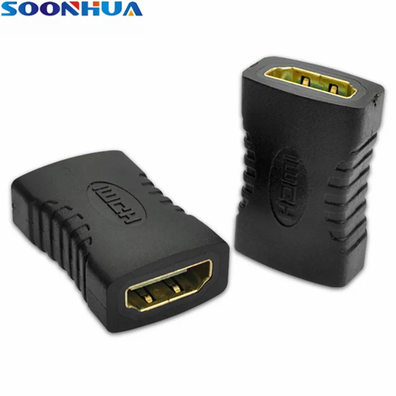 SOONHUA Новый Женский HDMI кабель конвертер Удлинительный с поддержкой 1080P для плоских