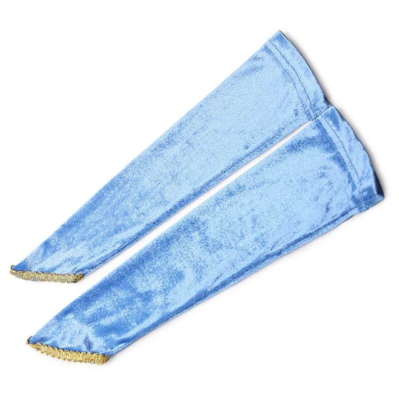

Girls Elegant Princess Flannelette Oversleeve Pink Blue Gold 3 Colors Children Party Dress-up Cendrillon Aurora Beauty Gloves