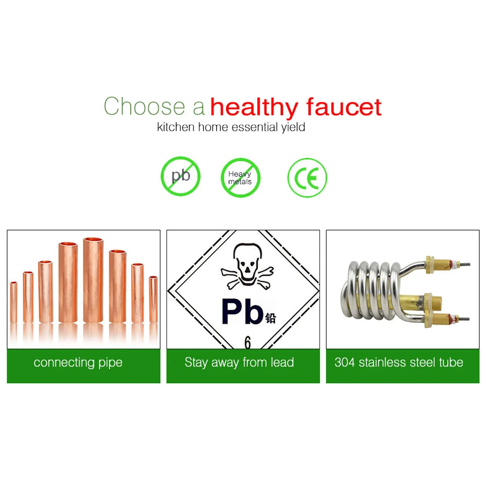 Лидер продаж 1 шт. Электрический смеситель кран мгновенный нагреватель горячей
