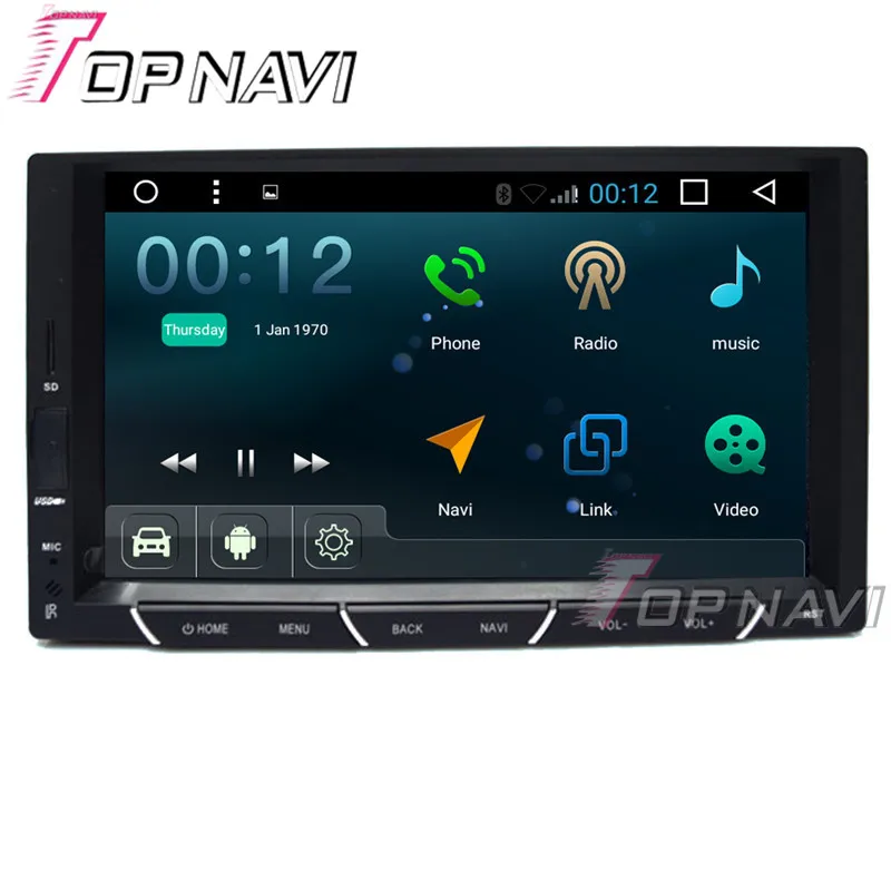 Автомобильный мультимедийный DVD плеер Topnavi 7 дюймов 800*480 четырехъядерный