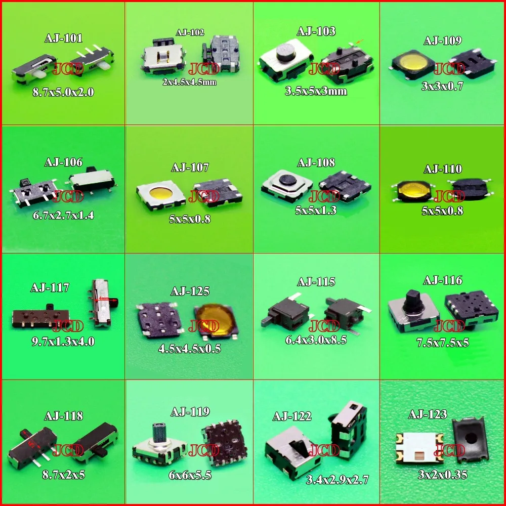 

cltgxdd 16 models to choose 1x 3X6X3.5MM 2PIN Tactile Tact Push Button Micro Switch Momentary 3x3 5x5 6x6 3x2