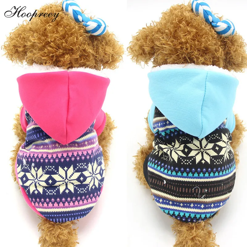 Новинка 2018 теплая зимняя одежда для собак толстовка со снежинками кашемировые