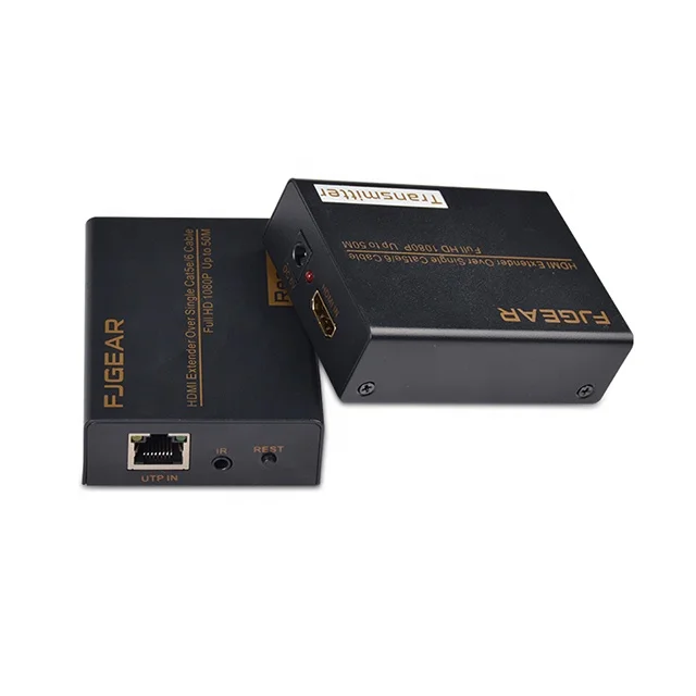 Удлинитель HDMI HD 1080P 1x1 50 м разветвитель и приемник кабель со Cat6 кабелем ethernet RJ45 для