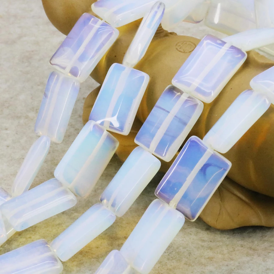 Аксессуары поделки из Шри Ланки натуральный лунный камень Опал Прямоугольник