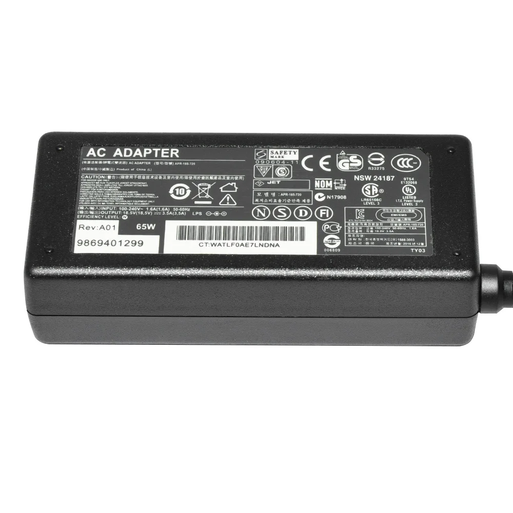 Новое поступление зарядное устройство для ноутбука HP 18 5 В 3 5a 4 8*1 7 мм 65 Вт адаптер