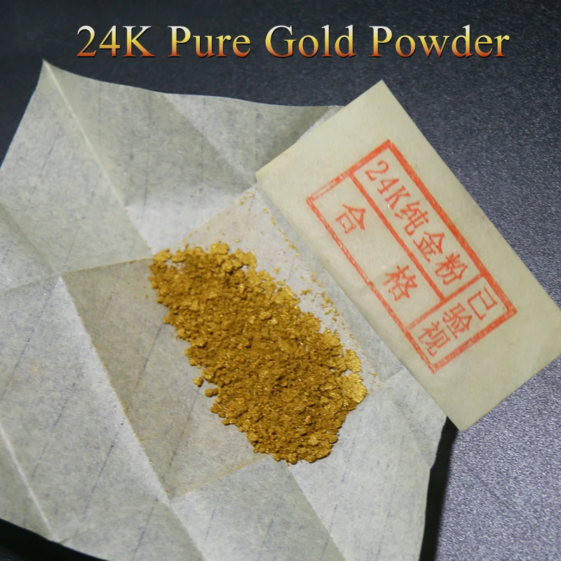 Съедобная пудра из настоящего золота 1 г шоколадные помадки ручной работы