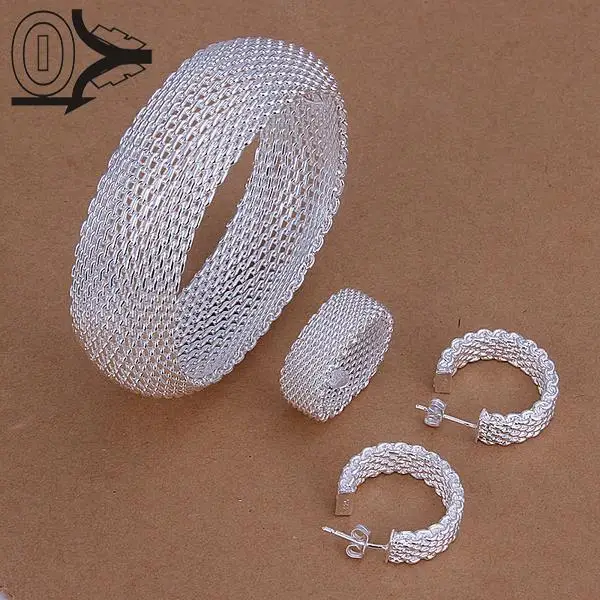 Лидер продаж комплект ювелирных изделий из стерлингового серебра 925 пробы