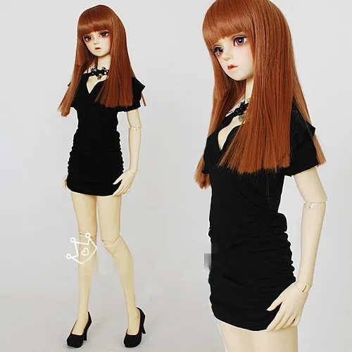 Модное платье в складку лотоса 3 цвета для куклы BJD 1/6 YOSD 1/4 MSD 1/3 SD10/13/16 кукольной