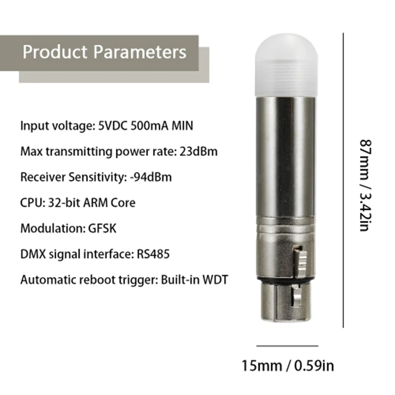 Dmx512 Dmx Dfi Dj Беспроводная система приемник 2 4G 126 каналов для светодиодного