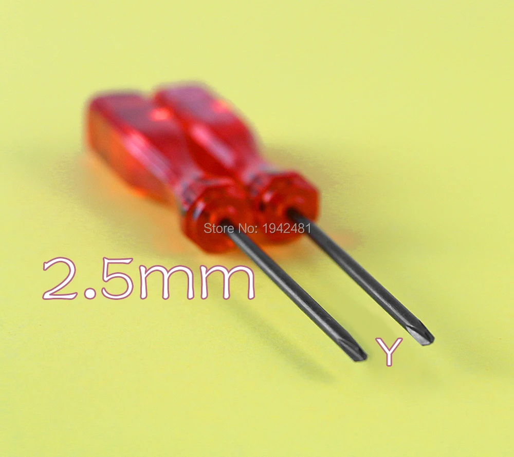 20 шт. 2 5 мм Y-образная отвертка треугольная для Wii NDS NDSL GBA SP инструмент ремонта