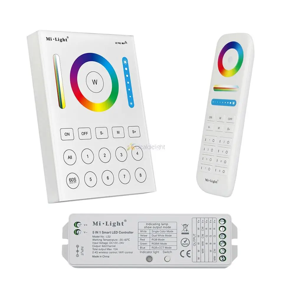 Mi.Light FUT089 2 4G беспроводной 8 зонный Радиочастотный пульт B8 сенсорная настенная