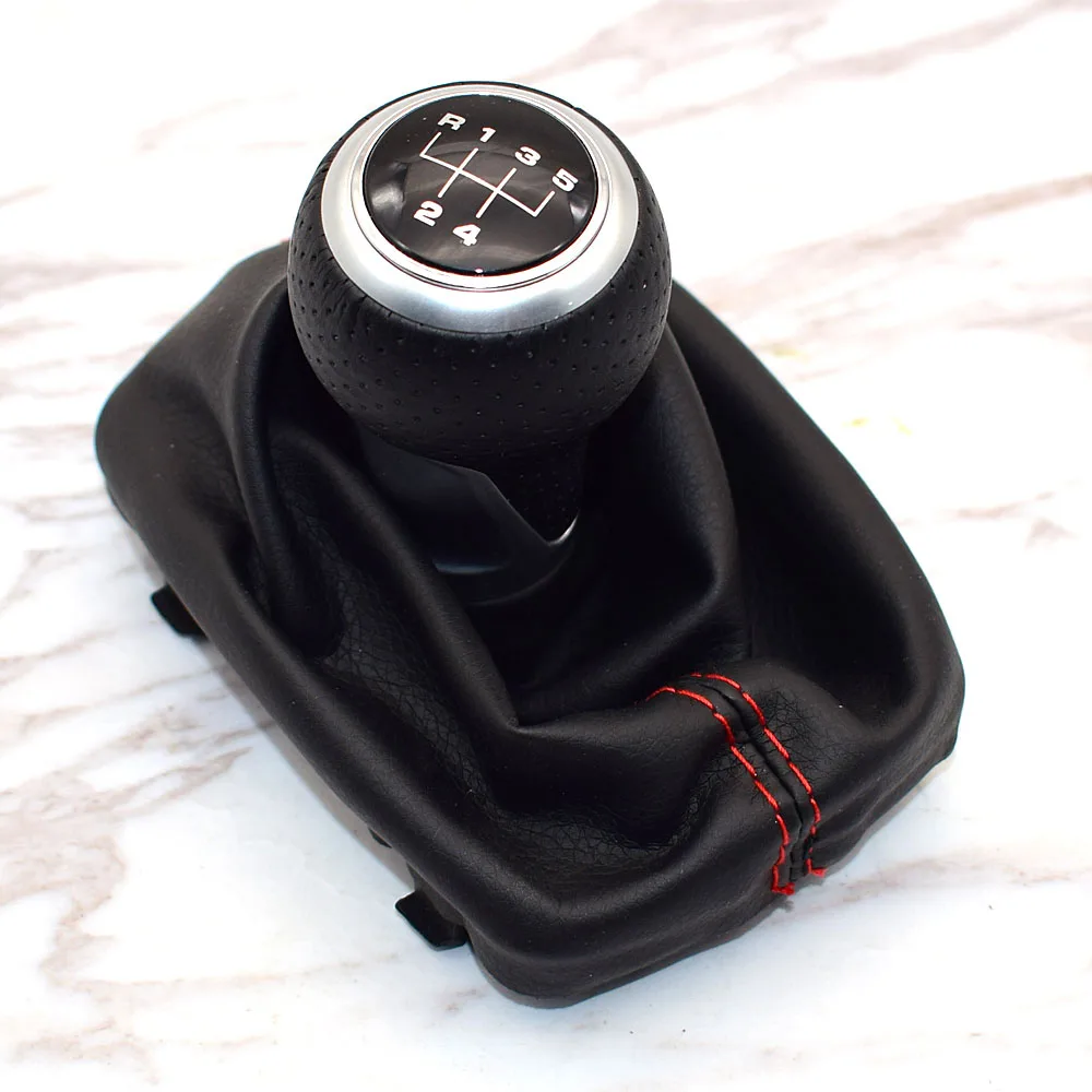 5 Speed-Silver R5 Автомобиль для укладки аксессуары MT Шестерни ручка переключения Гетры Загрузки Крышка Рычажная ручка для Audi A4 S4 B8 8 K A5 8 лет Q5 8R Sline 2007 - Название цвета: 5 Speed-Silver R5