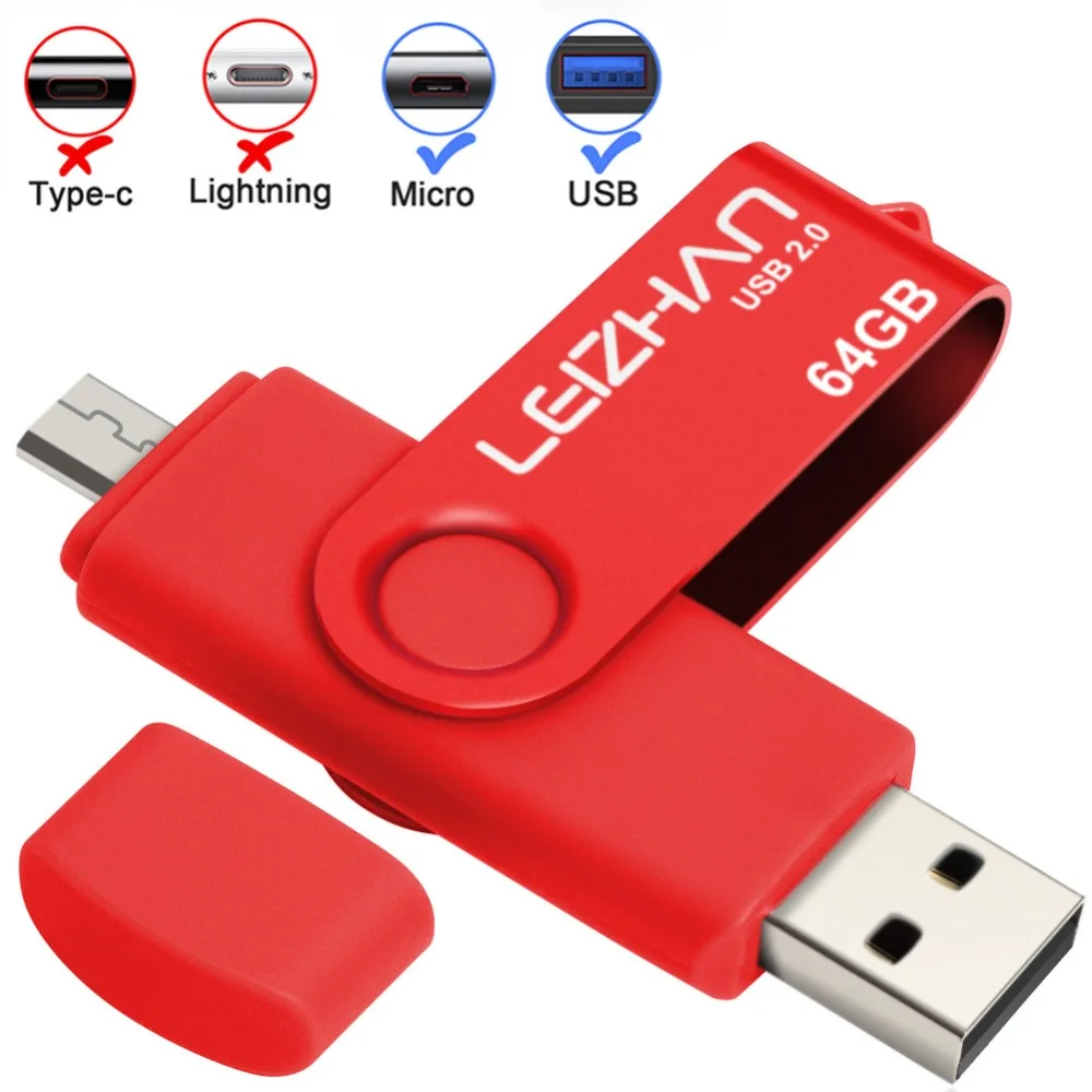 Leizhan OTG USB флэш-накопитель для Android мобильных устройств Рамочка фотографии samsung Galaxy