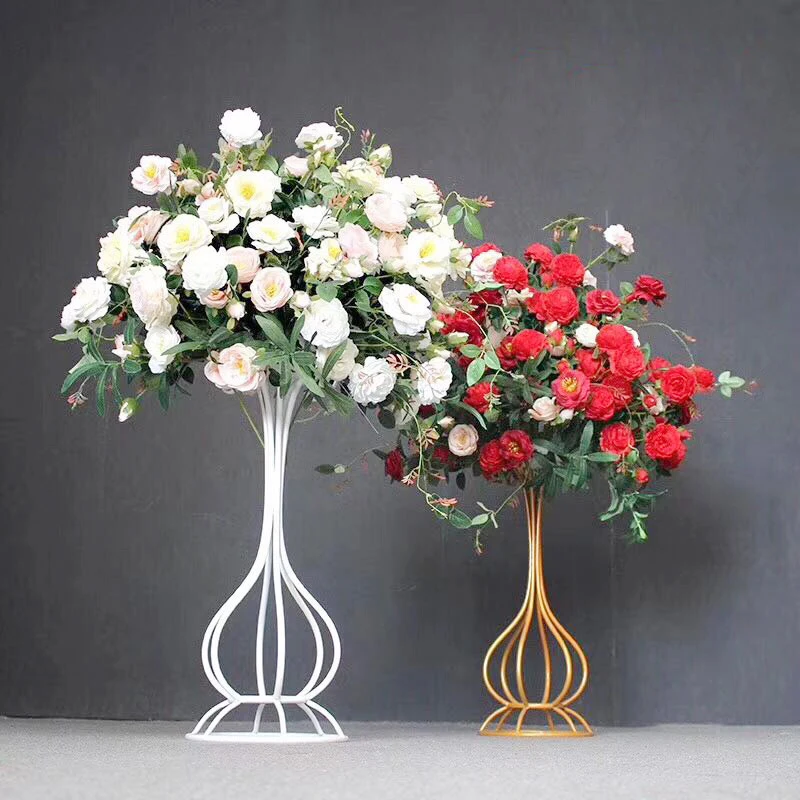 2 шт./лот вазы для цветов напольная металлическая ваза высушенный цветочный