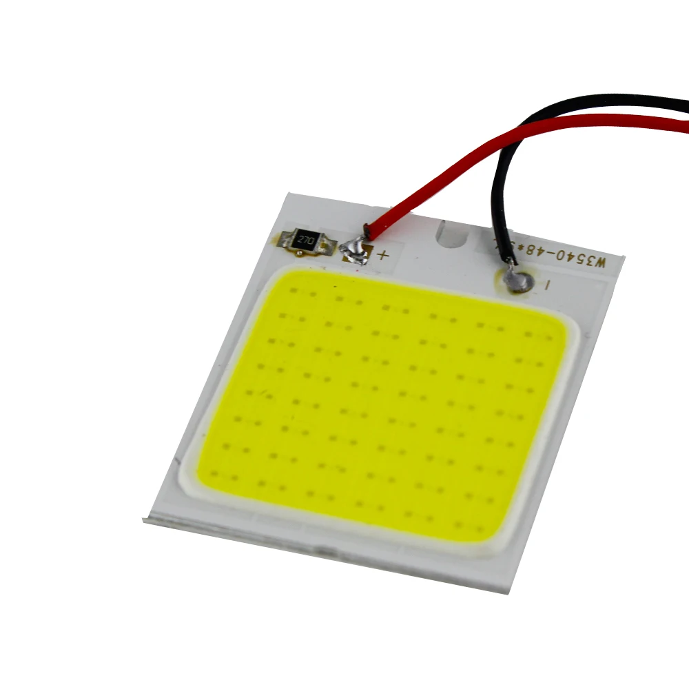 4 шт. 48 SMD COB LED Car T10 + Festoon панельный светильник плафон Lamp 12V-White- | Автомобили и