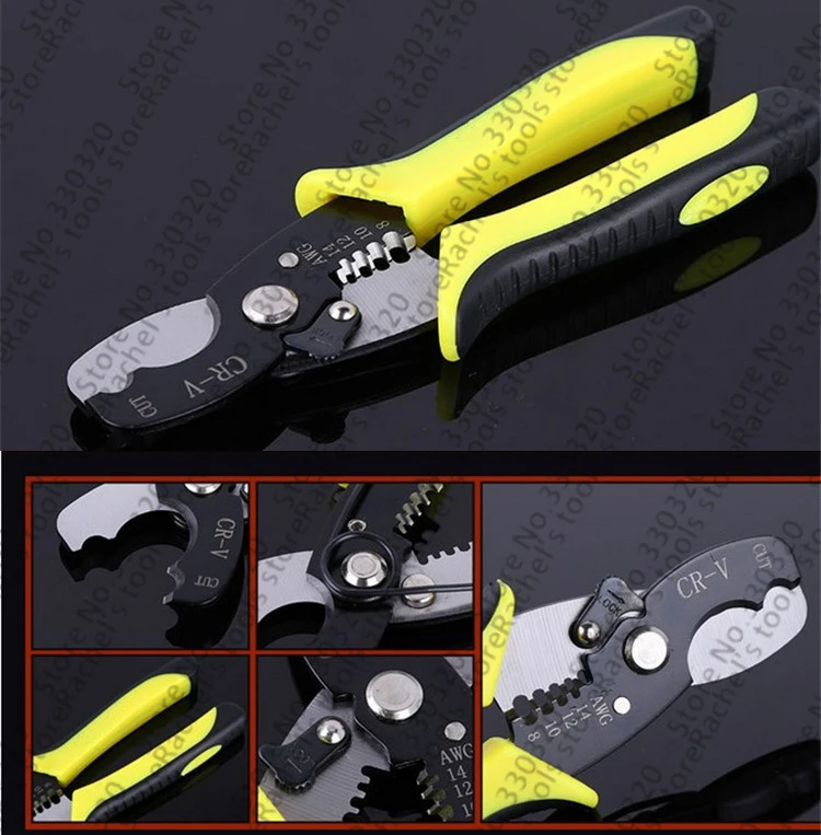 

Multi pliers Cable cutter Wire Stripping tool Cable Cutting Scissor 9-14 AWG Hand Tools