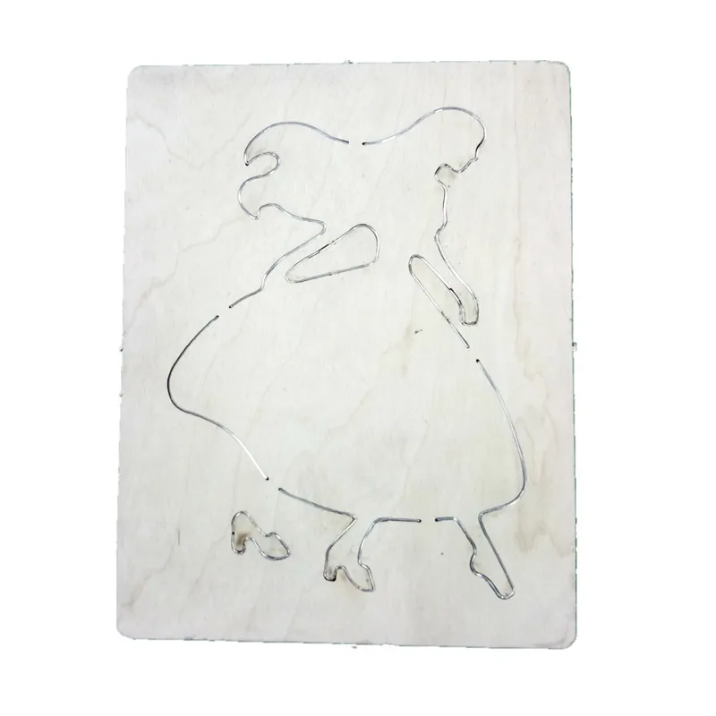 Красота Девушка металла резки штампы для скрапбукинга Деревянный Доска резак