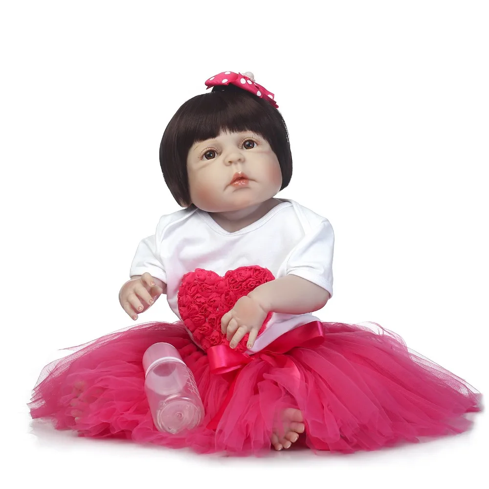 23 &quotполностью силиконовая игрушка для новорожденных детей bebe alive белая кожа