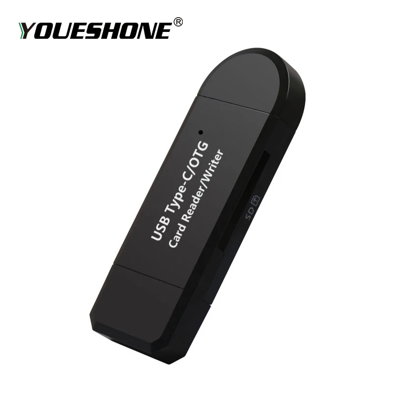 Type C & micro USB 3 в 1 OTG Кардридер высокоскоростной 2 0 универсальный TF/SD для Android