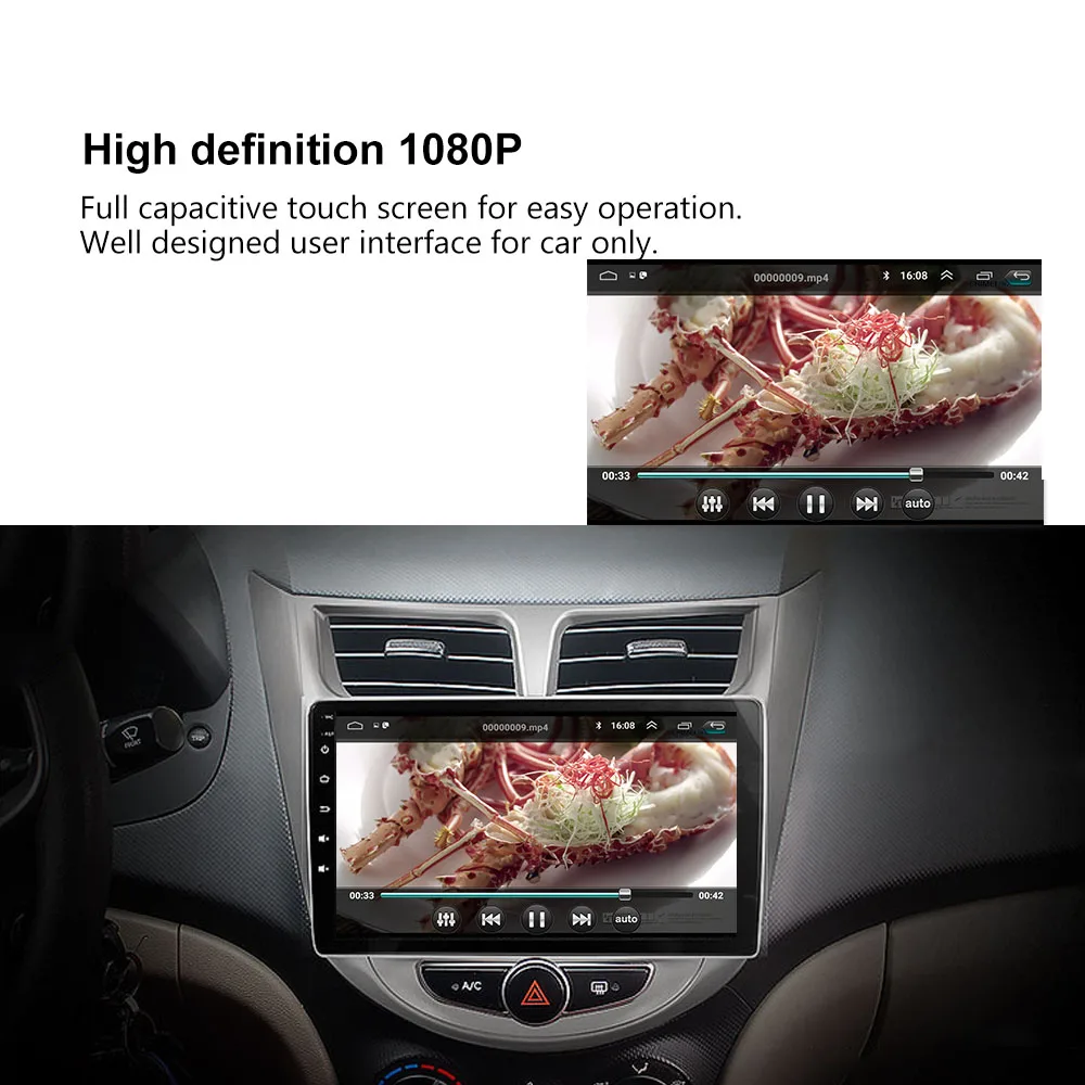 9 &quot2din Android 6 0 Автомобильный радиостерео емкостный HD сенсорный экран gps Bluetooth WiFi