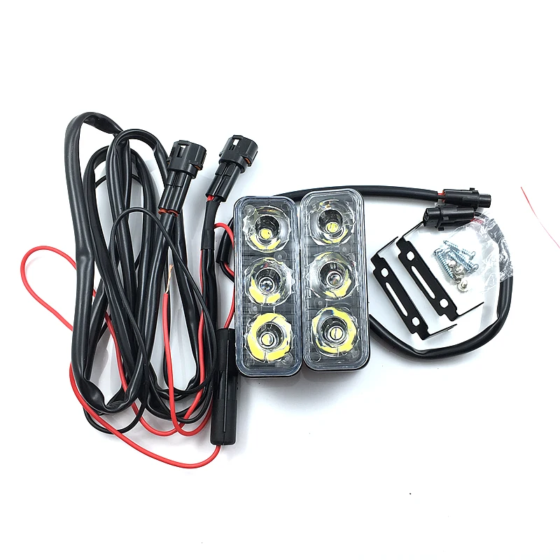 2 шт./компл. 9 Вт светодиодный Противотуманные фары Дневные Фары Светильник