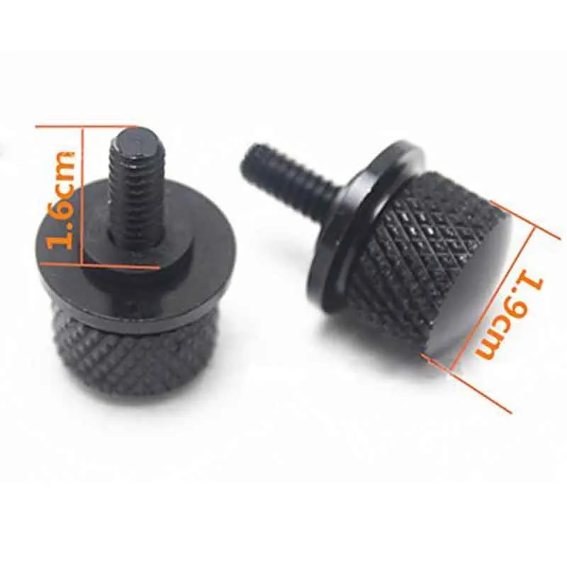 Mansuo 6mm Aluminum Motorcycle Rear Seat Bolt Billet for Sportster Street Glide Black | Автомобили и мотоциклы