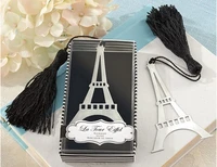 20pcs silver stainless steel eiffel tower bookmark for wedding baby shower party birthday favor gift souvenirs souvenir