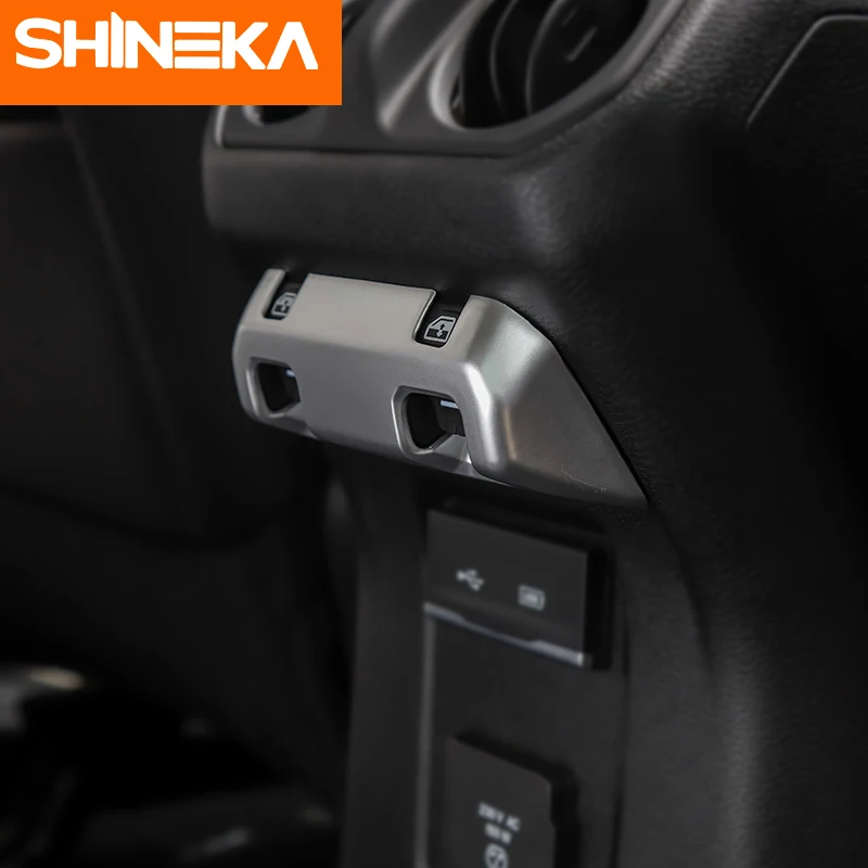 SHINEKA интерьерные молдинги для jeep wrangler jl аксессуары переключатель заднего стекла украшение для jeep wrangler jl