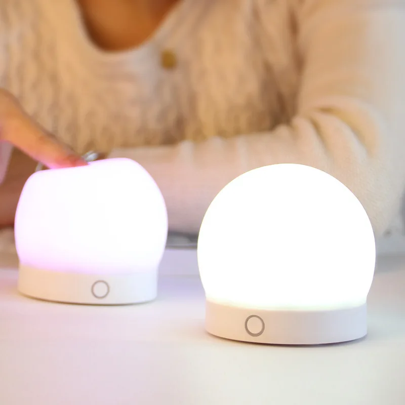 Новинка перезаряжаемый от USB силиконовый светодиодный ночсветильник с сенсорным