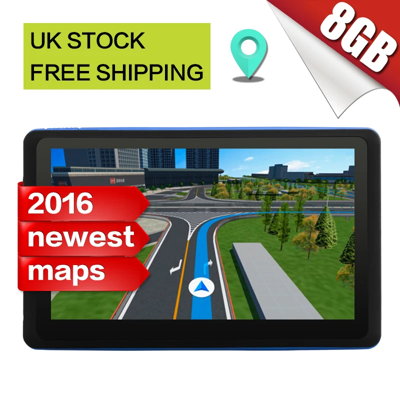 Goldbay 7 дюймов HD Автомобильный Gps-навигация AVIN Емкостный экран FM 8 ГБ/256 МБ