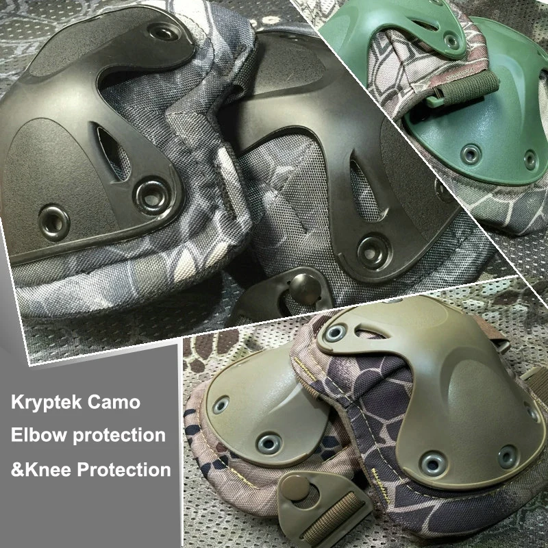 2016 Typhon тактические Налокотники и наколенники с крышкой для армии Kryptek