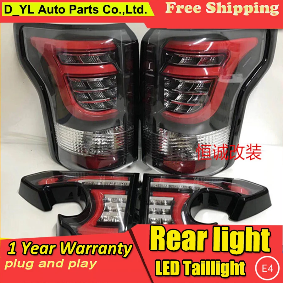 Автостайлинг для Ford F150 Raptor 2015 2017 американские задние фонари vertion светодиодный ные