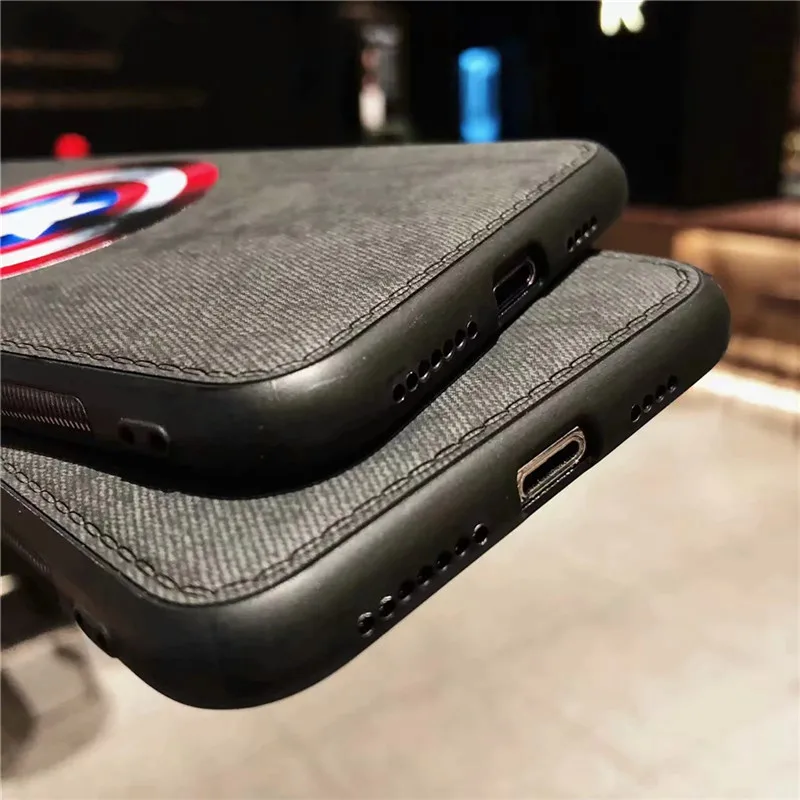Для iphone X XS Max XR чехол Marvel Мстители Капитан Америка Железный человек Бэтмен кожа
