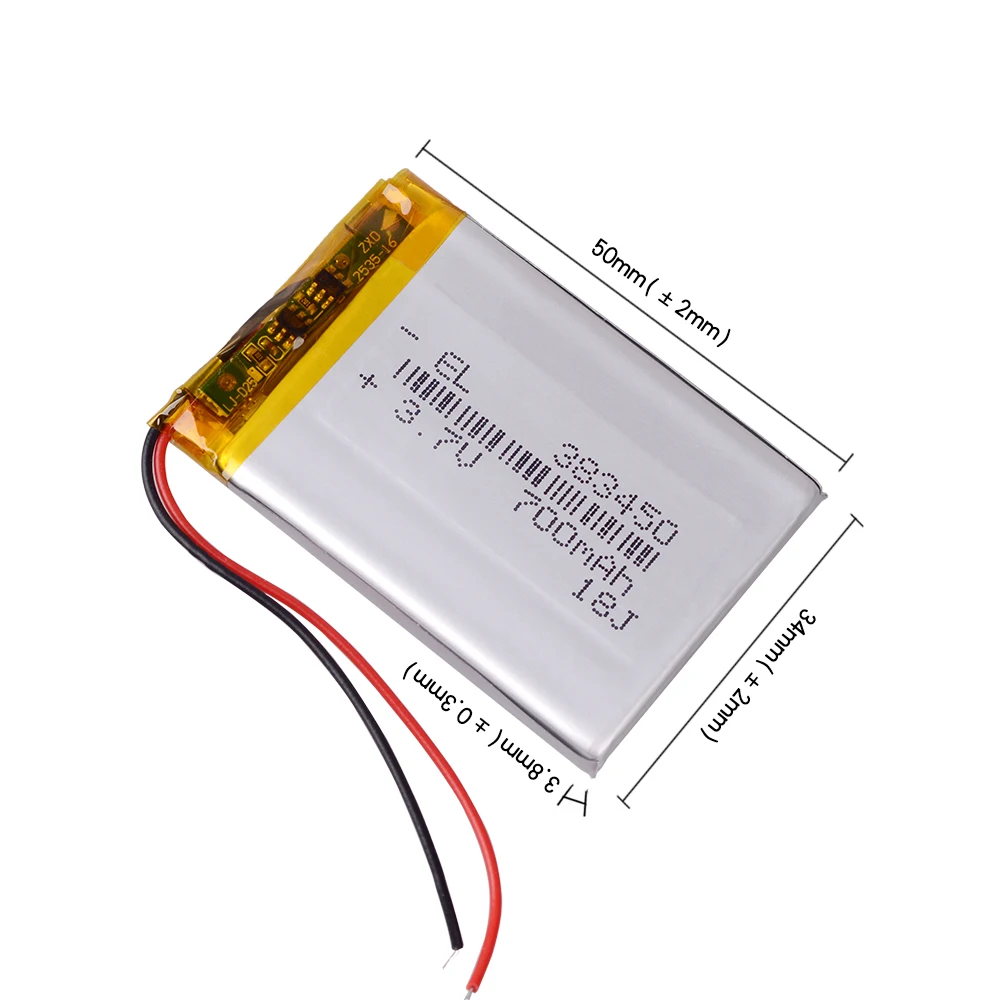 383450 3 7 V 800mAH 403450 li полимерный литий ионный/литий ионный аккумулятор для GPS MP3 плеера