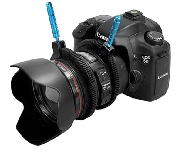 Кольцо редуктор с фокусировкой ручкой из алюминиевого сплава для DSLR видеокамеры