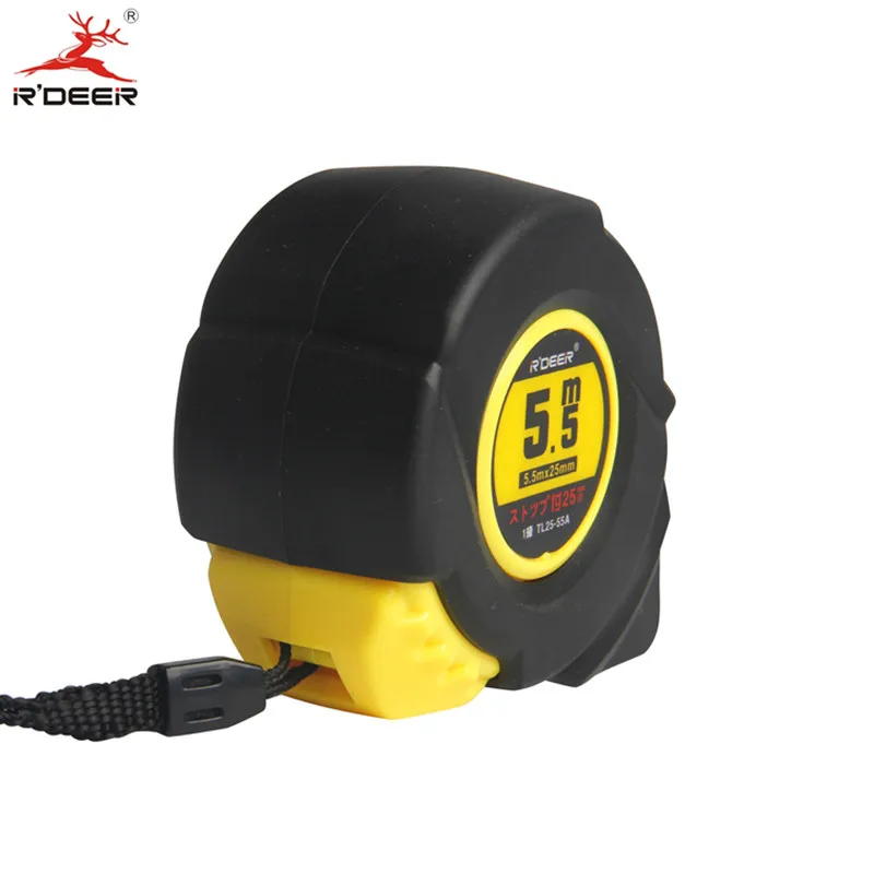 

5.5M Grip Tape Measure Width 25mm Metric Double Scale Automatic Measuring Tape With Thumb Lock Thicken