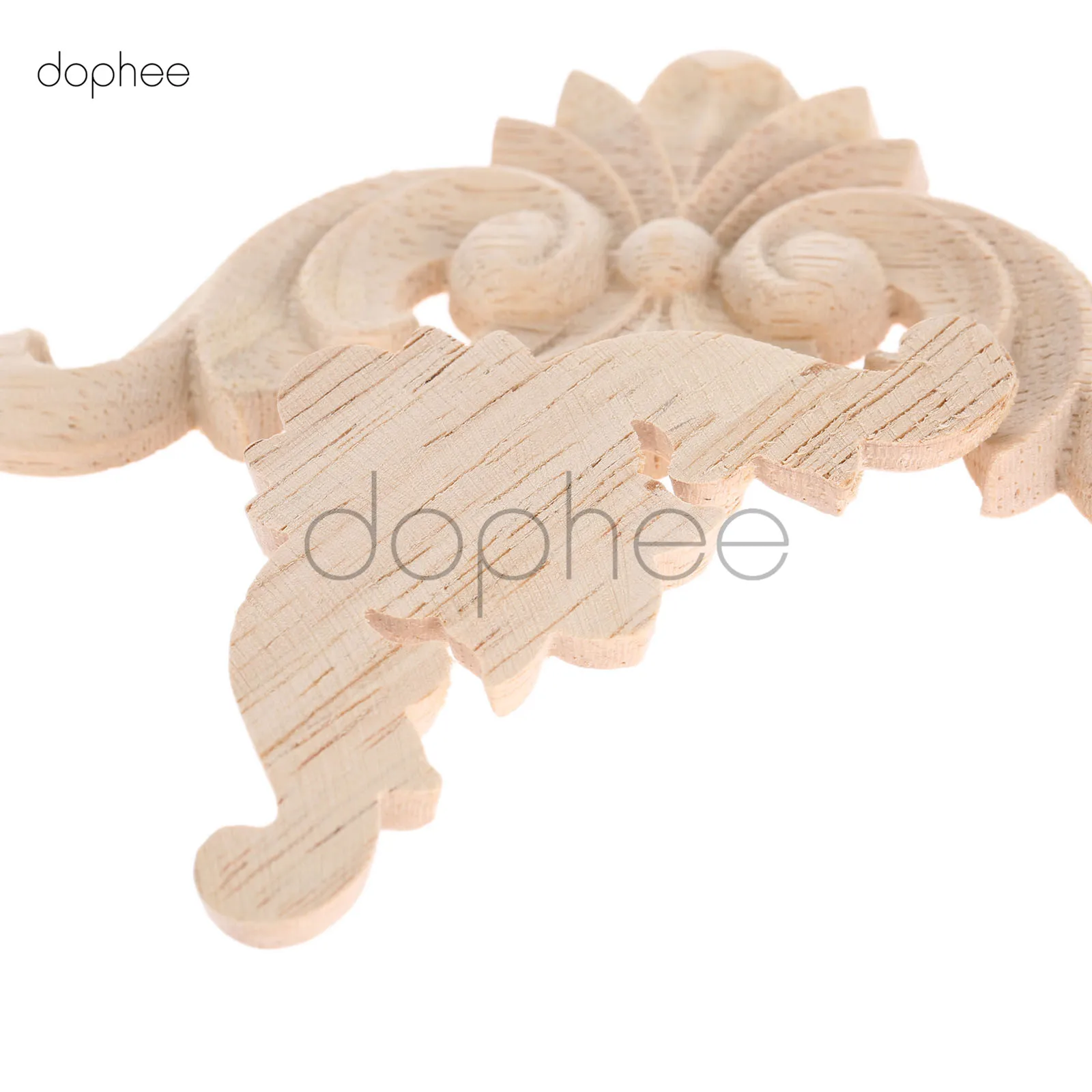 Dophee 4 шт. деревянные украшения 12 см * деревянная мебель Аппликация наклейка